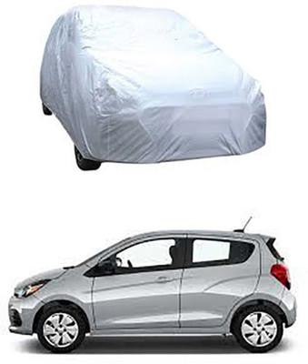 W proof Car Cover For Chevrolet Spark (Without Mirror Pockets)(Grey)