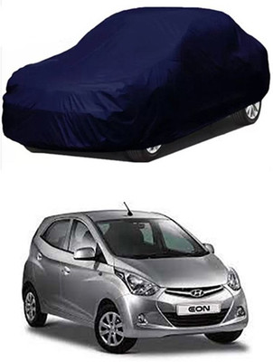 W proof Car Cover For Hyundai Eon (Without Mirror Pockets)(Blue)