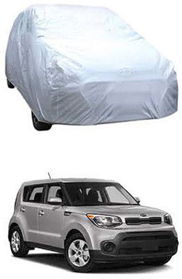 W proof Car Cover For Kia Soul (Without Mirror Pockets)(Silver)