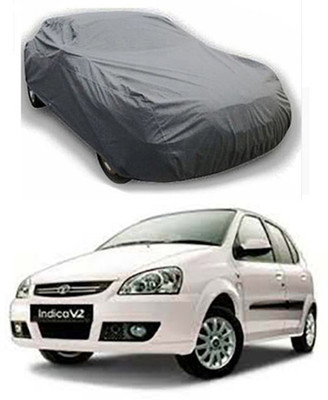 W proof Car Cover For Tata Indica V2 (Without Mirror Pockets)(Grey)