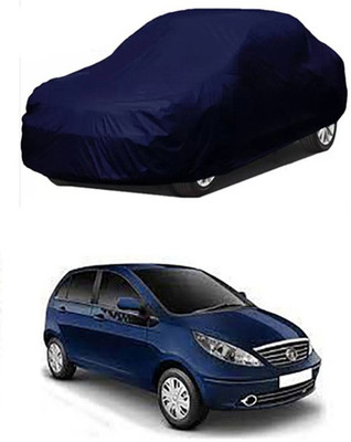 W proof Car Cover For Tata Indica Vista (Without Mirror Pockets)(Blue)