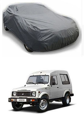W proof Car Cover For Maruti Suzuki Gypsy (Without Mirror Pockets)(Grey)