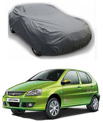 W proof Car Cover For Tata Indica eV2 (Without Mirror Pockets)(Grey)