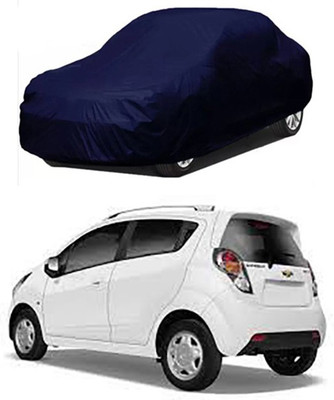 W proof Car Cover For Chevrolet Beat (Without Mirror Pockets)(Blue)