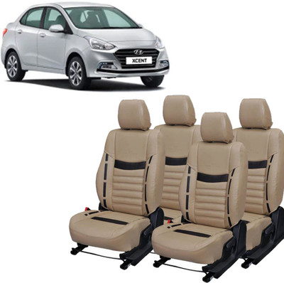 Luxury Premium Leatherette Car Seat Cover For Hyundai Xcent(Detachable Head Rest, Mono Back Seat, Without Back Seat Arm Rest, 5 Seater, 2 Back Seat Head Rests)
