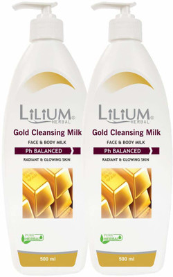 LILIUM Herbal Gold Cleansing Milk Face Wash(500 ml)