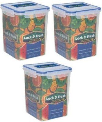 PRAGATI SALES Plastic Utility Container  - 2900 ml(Pack of 3, White)