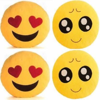 YR PRODUCTION Microfiber Cushions & Pillows Cover(Pack of 4, 33 cm*33 cm, Yellow, Red, Black)