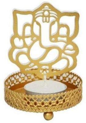 Priyals Ganesh Ji Shadow Diya Brass Table Diya Set(Height: 4 inch)