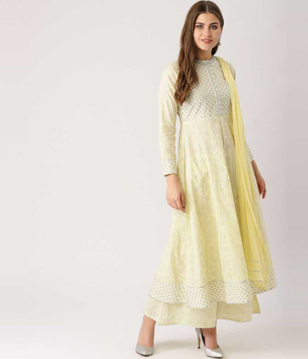 Bunaiwala Women Kurta and Palazzo Set