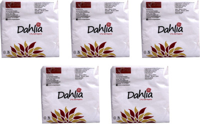Green Tree Dahlia Tissue - 40 * 40 Dinner Napkin - 50 pcs (2Ply) in each pack - combo of 5 pack(250 Tissues)