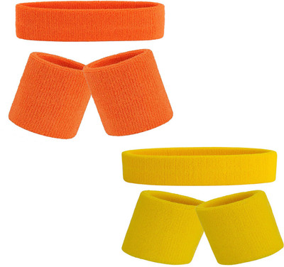 R-Lon High Quality Sports Head Support/Wrist Band (Multicolor) Fitness Band(Multicolor, Pack of 4)