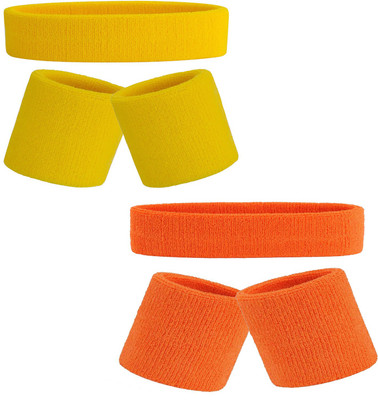 R-Lon High Quality Sports Head Band,Head Support/Wrist Band (Multicolor) Fitness Band(Multicolor)