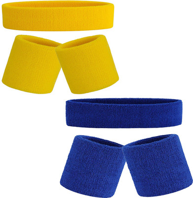 R-Lon High Quality Sports Head Support/Wrist Band (Multicolor) Fitness Band(Multicolor, Pack of 4)