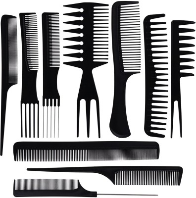 BS-MALL Styling Comb Set Variety Pack Great for All Hair Types & Styles Set 0f 10 Pcs
