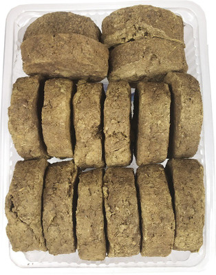 Uniqon Environment Air Purifier Cow Dung Cakes Organic Gobar Ka Upla Kanda (16 Pcs Each Box) for Worship Hawan Pujan Meditational Sprituality Religious Purposes