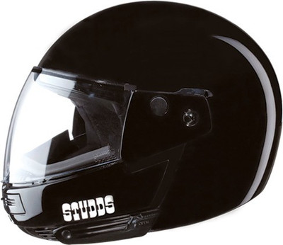 STUDDS NINJA PASTEL PLAIN FULL FACE -XL Motorsports Helmet(Black)