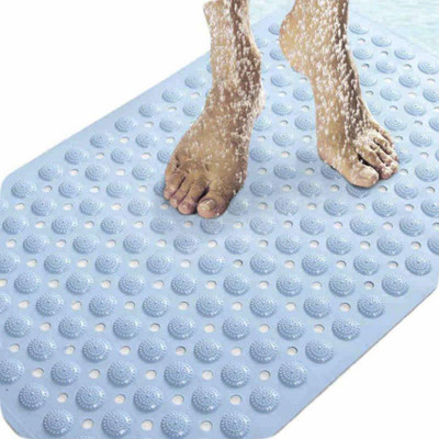Votvy Silicone Bathroom Mat(sky blue, Medium)