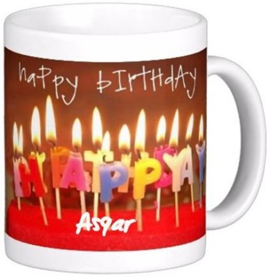 GNS Happy Birthday Asgar Wishes 86 Ceramic Coffee Mug(330 ml)