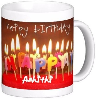 GNS Happy Birthday Anhithi Wishes 86 Ceramic Coffee Mug(330 ml)