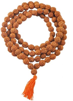 Cyan spritual Natural & Energized Rudraksha Rosary/ Mala (108+1 Beads, Bead Size: 9 mm) Wood Chain Wood Necklace Set