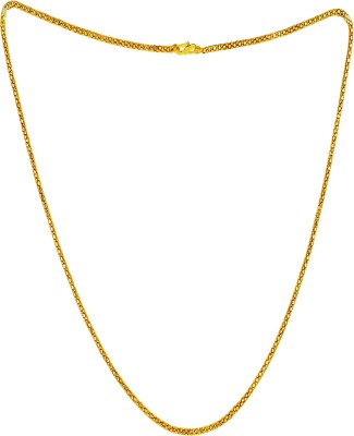 KRIMO Stylish Golden Chain Fashionable Round Fisher Gold Plated Chain Brass Chain Gold-plated Plated Brass Chain-10016 Gold-plated Plated Metal Chain