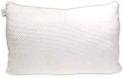 Livasto Polyester Fibre Stripes Sleeping Pillow Pack of 1(White)