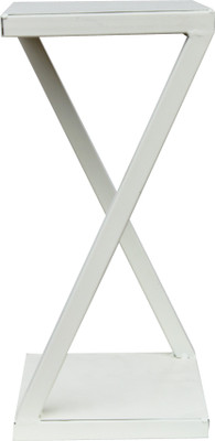 TrustBasket Ambar Planter Stand (White)-Single Plant Container Set(Metal)