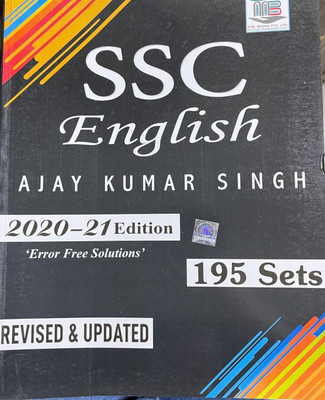 Ssc English Ajay Kumar Singh 2020-21 Edition 195 Sets(Paperback, AJAY KUMAR SINGH)