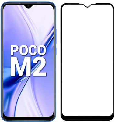 VDAT Edge To Edge Tempered Glass for POCO M2(Pack of 1)