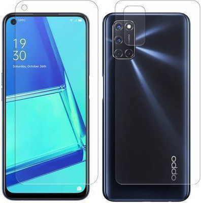 PR SMART Front and Back Tempered Glass for Oppo A52(Pack of 2)