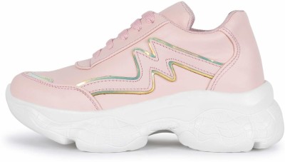 FASHIMO Sneakers For Women(Pink , 4)