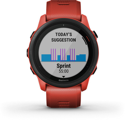 GARMIN FORERUNNER 745 Magma Red Smartwatch (Red Strap, M)