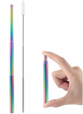 Iktu Bendable Drinking Straw(Multicolor, Pack of 1)