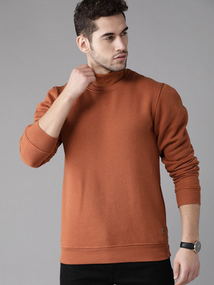Roadster Full Sleeve Solid Men Sweatshirt