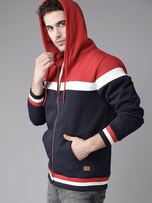 Roadster Full Sleeve Self Design Men Sweatshirt