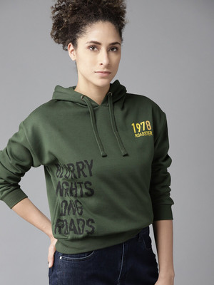 Roadster Full Sleeve Printed Women Sweatshirt