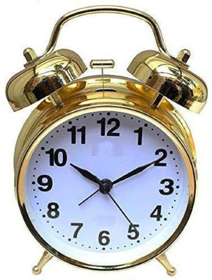 Khodalraj Enterprise Analog Gold Clock