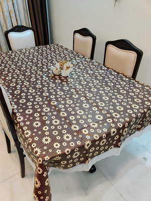 Casanest Printed 4 Seater Table Cover(Multicolor, Plastic)