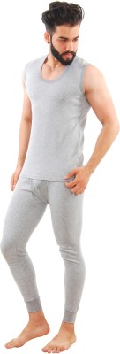 Epoxy Premium Winter Wear Light Grey (Sleevless) Men Top - Pyjama Set Thermal