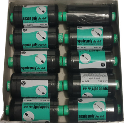 Coats Black Thread(800 m Pack of10)
