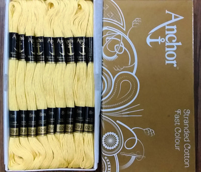 ANCHOR yellow Thread(8 m Pack of25)