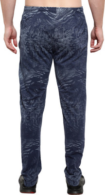 Hung Printed Men Blue Track Pants