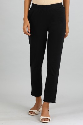 Aurelia Regular Fit Women Black Trousers