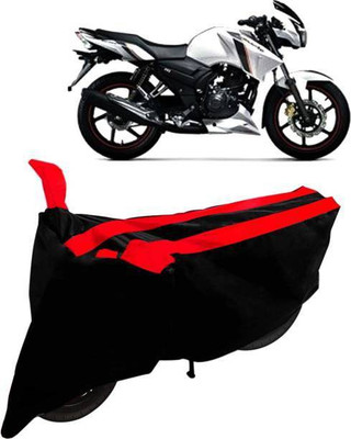 Amozkart Two Wheeler Cover for TVS(Apache RTR 160 4V, Red)