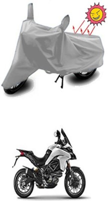 Billseye Two Wheeler Cover for Ducati(Multistrada, Silver)