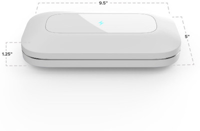 PhoneSoap PRO-WHITE UV Smartphone Sanitizer & Universal USB Charger (White) UV Sterilization Box