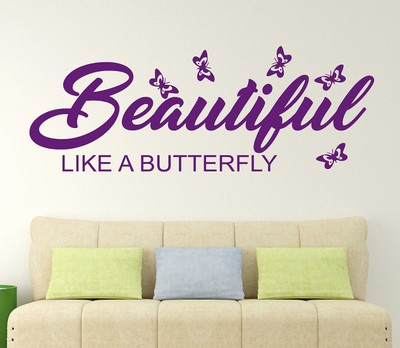 Littlebuds Beautiful like a Butterfly Vinyl Wallsticker(Multicolor)