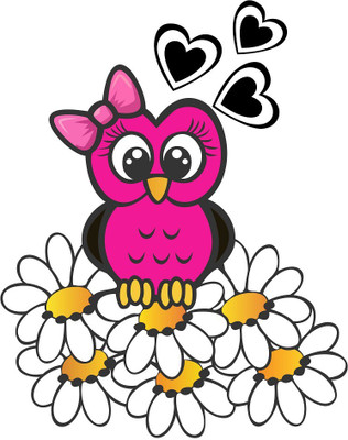 Littlebuds 60 cm cute bird Removable Sticker(Pack of 1)