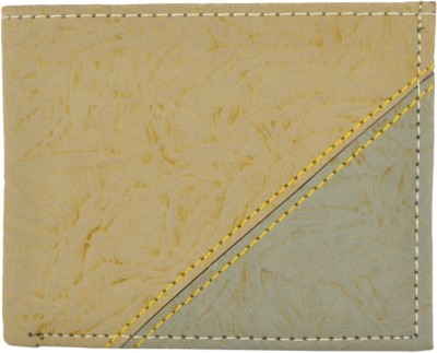 Exotique Men Formal, Casual, Trendy Beige Artificial Leather Wallet(5 Card Slots)